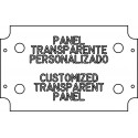 Not painted transparent panel (thickness 3 mm)