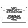 Not painted transparent panel (thickness 3 mm)