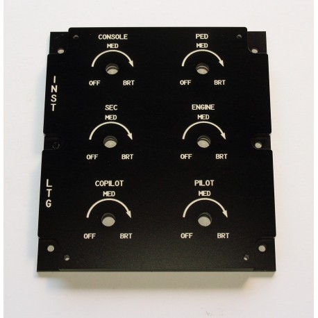 Bell 205 Iluminación de instrumentos