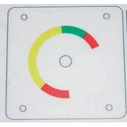 Sticker for brake pressure gauge
