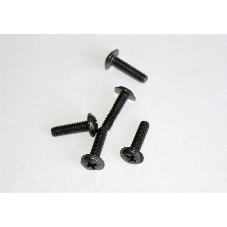 Tornillos con arandela estampada M3x12 negros