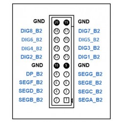 PCB for 6 displays set