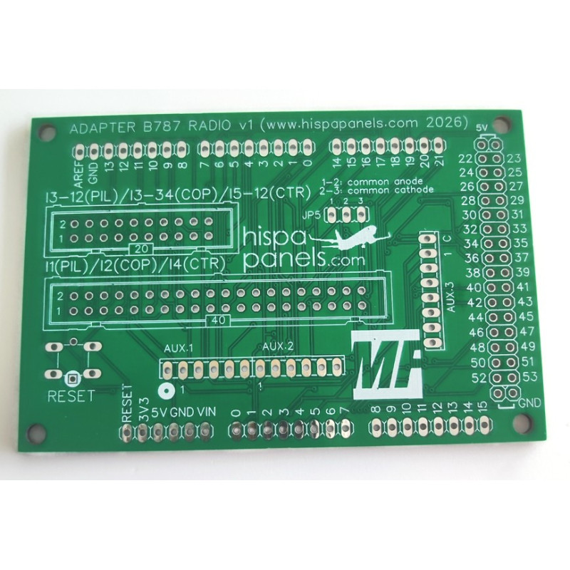 Mobiflight - PCB for B787 radio panel