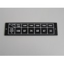 AW139 Loads placard