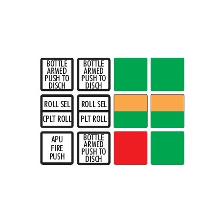 CRJ200/700 Etiquetas para el frontal