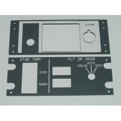 B737 Panel de trimado de estabilizador