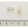 Polarized straight connector (2-pin)