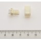Polarized straight connector (3-pin)
