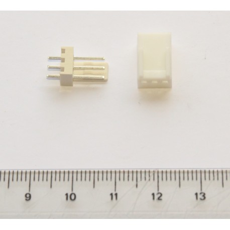 Polarized straight connector (3-pin)